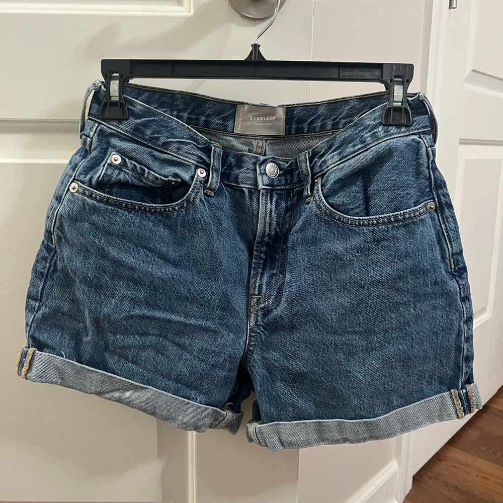 Everlane Indigo Denim Shorts